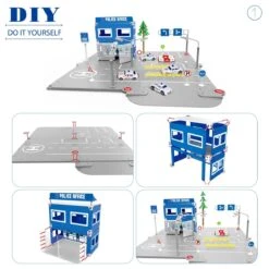 Police Station Building Kit -Popfun police station building kit 618556