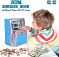 Realistic ATM Piggy Bank Pretend Play Set -Popfun realistic atm piggy bank pretend play set 604743