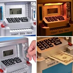 Realistic ATM Piggy Bank Pretend Play Set -Popfun realistic atm piggy bank pretend play set 957860