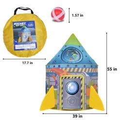Rocket Play Tent -Popfun rocket play tent 872764