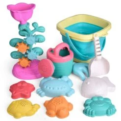Sandbox Toys With Collapsible Bucket -Popfun sandbox toys with collapsible bucket 691484