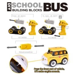 School Bus Building Blocks -Popfun school bus building blocks 371021