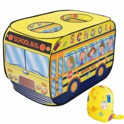 School Bus Kids Pop Up Tent