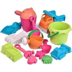 Sea Animal Beach Mold Toy Set With Dump Truck -Popfun sea animal beach mold toy set with dump truck 432397