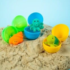 Prefilled Easter Eggs With Sea Animals 12pcs -Popfun sea animal easter eggs 259109
