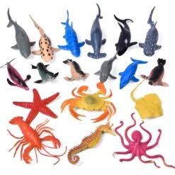 Realistic Sea Animals Bath Toys 18pcs -Popfun sea animals bath toys 18pcs 738297