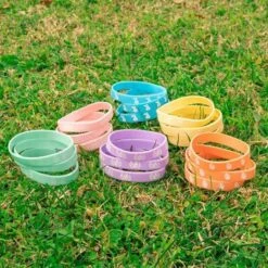 Bulk Easter Party Favors Bracelets & Tattoo Stickers 192pcs -Popfun silly slap bracelets 72 piece party pack 255987