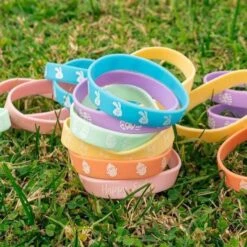 Bulk Easter Party Favors Bracelets & Tattoo Stickers 192pcs -Popfun silly slap bracelets 72 piece party pack 977735