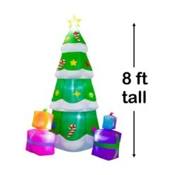Snowy Evergreen Holiday Inflatable 8ft -Popfun snowy evergreen holiday inflatable 8ft 921674