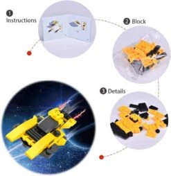 Spaceship Mini Building Blocks -Popfun spaceship mini building blocks 132049