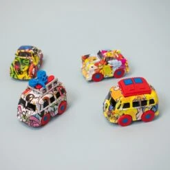 Spray-Painted Die-Cast Toy Cars