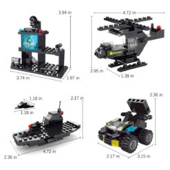 SWAT Police Building Blocks Set -Popfun swat police building blocks set 653459