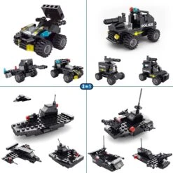 SWAT Police Building Blocks Set -Popfun swat police building blocks set 687603