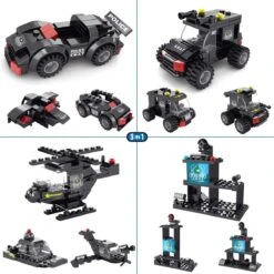 SWAT Police Building Blocks Set -Popfun swat police building blocks set 690229