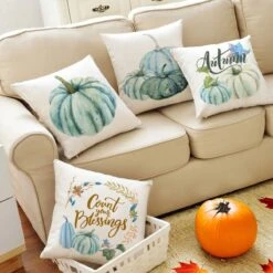 4PCS Thanksgiving Autumn Pillow Cover Set