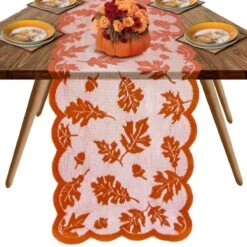 Thanksgiving Table Runner -Popfun thanksgiving table runner 648973