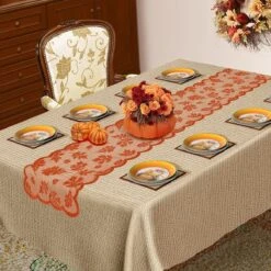 Thanksgiving Table Runner -Popfun thanksgiving table runner 819216