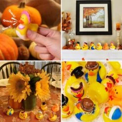 12PCS Thanksgiving Rubber Ducks -Popfun thanksgiving themed rubber duckies 295843