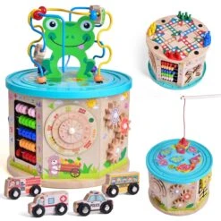 Toddler Multipurpose Bead Maze Cube -Popfun toddler multipurpose bead maze cube 605075