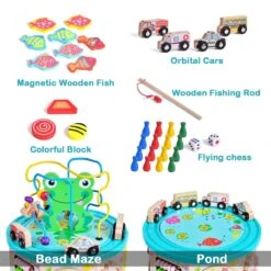 Toddler Multipurpose Bead Maze Cube -Popfun toddler multipurpose bead maze cube 689422