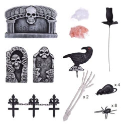 Tombstone Decorations With Spiders -Popfun tombstone decorations with spiders 817281