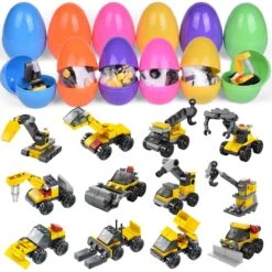 Toy Excavator Easter Eggs 12pcs -Popfun toy excavator easter eggs 12 pcs 309881