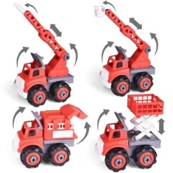 Transforming Fire Truck Set -Popfun transforming fire truck set 490429