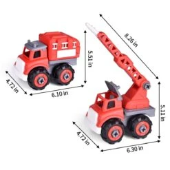 Transforming Fire Truck Set -Popfun transforming fire truck set 921245
