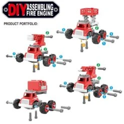 Transforming Fire Truck Set -Popfun transforming fire truck set 967703
