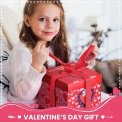 Valentine's Gift Box- Red -Popfun valentines gift box red 548074