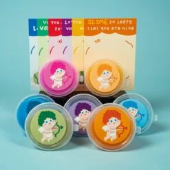Valentines Gift Slime Kit With Cards 28pcs