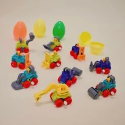 Wind Up Bulldozer Treasure Egg Pack 12pcs