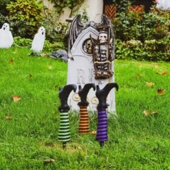 Witch Legs Lawn Lights -Popfun witch legs lawn lights 606019