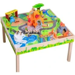 Wooden All-in-One Zoo Play Table