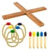 Wooden Ring Toss Set -Popfun wooden ring toss set 338380
